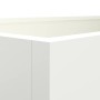 Jardinera de acero laminado en frío blanco 62x40x39 cm de , Maceteros y jardineras - Ref: Foro24-841596, Precio: 59,65 €, Des...