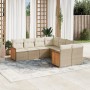 Juego de sofás de jardín con cojines beige 8 pzas ratán PE de , Conjuntos de jardín - Ref: Foro24-3260637, Precio: 587,14 €, ...
