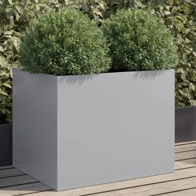 Jardinera de acero galvanizado plateado 62x47x46 cm de , Maceteros y jardineras - Ref: Foro24-841606, Precio: 58,31 €, Descue...