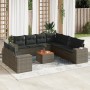Set de sofás de jardín 10 pzas con cojines ratán sintético gris de , Conjuntos de jardín - Ref: Foro24-3257845, Precio: 678,2...