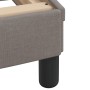 Estructura de cama con cabecero de tela gris taupe 90x200 cm de , Camas y somieres - Ref: Foro24-373109, Precio: 144,40 €, De...