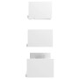 Estantes de pared 3 pzas madera contrachapada blanco brillante de vidaXL, Estantes y estanterías - Ref: Foro24-800204, Precio...