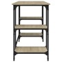 Escritorio metal madera de ingeniería roble Sonoma 140x50x75 cm de , Escritorios - Ref: Foro24-845327, Precio: 88,43 €, Descu...