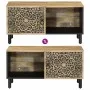 Mesa de centro de madera maciza de mango 80x50x40 cm de , Mesas de centro - Ref: Foro24-358216, Precio: 96,36 €, Descuento: %