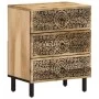 Mesita de noche madera maciza de mango 50x33x60 cm de , Mesitas de noche - Ref: Foro24-358221, Precio: 140,80 €, Descuento: %