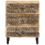 Mesita de noche madera maciza de mango 50x33x60 cm de , Mesitas de noche - Ref: Foro24-358221, Precio: 143,66 €, Descuento: %