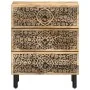 Mesita de noche madera maciza de mango 50x33x60 cm de , Mesitas de noche - Ref: Foro24-358221, Precio: 140,80 €, Descuento: %