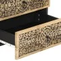 Mesita de noche madera maciza de mango 50x33x60 cm de , Mesitas de noche - Ref: Foro24-358221, Precio: 140,80 €, Descuento: %