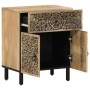 Mesita de noche madera maciza de mango 50x33x60 cm de , Mesitas de noche - Ref: Foro24-358223, Precio: 121,79 €, Descuento: %