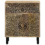 Mesita de noche madera maciza de mango 50x33x60 cm de , Mesitas de noche - Ref: Foro24-358223, Precio: 121,79 €, Descuento: %