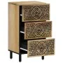 Armario auxiliar madera maciza de mango 40x33x75 cm de , Aparadores - Ref: Foro24-358235, Precio: 151,06 €, Descuento: %
