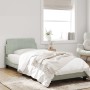 Estructura de cama con cabecero terciopelo gris claro 80x200 cm de , Camas y somieres - Ref: Foro24-373072, Precio: 109,14 €,...