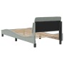 Estructura de cama con cabecero terciopelo gris claro 80x200 cm de , Camas y somieres - Ref: Foro24-373072, Precio: 109,14 €,...