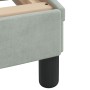 Estructura de cama con cabecero terciopelo gris claro 80x200 cm de , Camas y somieres - Ref: Foro24-373072, Precio: 109,14 €,...