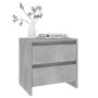 Mesita de noche madera ingeniería gris hormigón 45x34,5x44,5 cm de vidaXL, Mesitas de noche - Ref: Foro24-809853, Precio: 46,...
