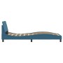 Estructura de cama con cabecero terciopelo azul 90x200 cm de , Camas y somieres - Ref: Foro24-373116, Precio: 112,92 €, Descu...