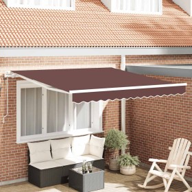 Toldo retráctil automático burdeos 300x250 cm en Toldos | Comprar online en Foru.es