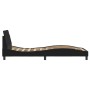 Estructura de cama con cabecero de tela negro 90x190 cm de , Camas y somieres - Ref: Foro24-373087, Precio: 125,39 €, Descuen...