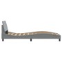 Estructura de cama con cabecero de tela gris claro 90x190 cm de , Camas y somieres - Ref: Foro24-373085, Precio: 127,05 €, De...