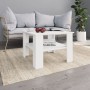 Mesa de centro madera contrachapada blanco 60x60x42 cm de vidaXL, Mesas de centro - Ref: Foro24-800207, Precio: 44,03 €, Desc...