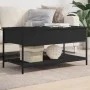 Mesa de centro madera de ingeniería y metal negro 100x50x50 cm de , Mesas de centro - Ref: Foro24-845346, Precio: 65,95 €, De...