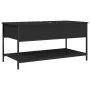 Mesa de centro madera de ingeniería y metal negro 100x50x50 cm de , Mesas de centro - Ref: Foro24-845346, Precio: 65,95 €, De...