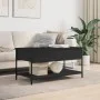 Mesa de centro madera de ingeniería y metal negro 100x50x50 cm de , Mesas de centro - Ref: Foro24-845346, Precio: 65,95 €, De...