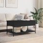 Mesa de centro madera de ingeniería y metal negro 100x50x50 cm de , Mesas de centro - Ref: Foro24-845346, Precio: 66,76 €, De...