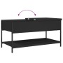 Mesa de centro madera de ingeniería y metal negro 100x50x50 cm de , Mesas de centro - Ref: Foro24-845346, Precio: 66,76 €, De...