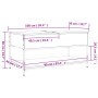 Mesa de centro madera de ingeniería y metal negro 100x50x50 cm de , Mesas de centro - Ref: Foro24-845346, Precio: 66,76 €, De...
