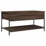 Mesa de centro madera ingeniería metal marrón 100x50x50 cm de , Mesas de centro - Ref: Foro24-845350, Precio: 64,76 €, Descue...
