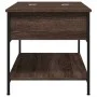 Mesa de centro madera ingeniería metal marrón 100x50x50 cm de , Mesas de centro - Ref: Foro24-845350, Precio: 64,76 €, Descue...