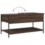 Mesa de centro madera ingeniería metal marrón 100x50x50 cm de , Mesas de centro - Ref: Foro24-845350, Precio: 64,76 €, Descue...