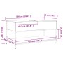 Mesa de centro madera ingeniería metal marrón 100x50x50 cm de , Mesas de centro - Ref: Foro24-845350, Precio: 65,56 €, Descue...