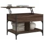 Engineered wood and metal brown oak coffee table 70x50x50 cm by , Coffee table - Ref: Foro24-845365, Price: 69,18 €, Discount: %