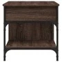 Engineered wood and metal brown oak coffee table 70x50x50 cm by , Coffee table - Ref: Foro24-845365, Price: 69,18 €, Discount: %