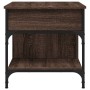 Mesa de centro madera ingeniería metal marrón roble 70x50x50 cm de , Mesas de centro - Ref: Foro24-845365, Precio: 70,66 €, D...
