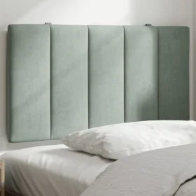 Light gray velvet padded headboard 90 cm by , Headboards and footboards - Ref: Foro24-374649, Price: 35,32 €, Discount: %