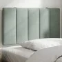 Light gray velvet padded headboard 90 cm by , Headboards and footboards - Ref: Foro24-374649, Price: 35,32 €, Discount: %