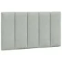Light gray velvet padded headboard 90 cm by , Headboards and footboards - Ref: Foro24-374649, Price: 35,32 €, Discount: %