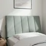 Light gray velvet padded headboard 90 cm by , Headboards and footboards - Ref: Foro24-374649, Price: 35,32 €, Discount: %