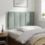 Light gray velvet padded headboard 90 cm by , Headboards and footboards - Ref: Foro24-374649, Price: 35,32 €, Discount: %