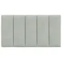 Light gray velvet padded headboard 90 cm by , Headboards and footboards - Ref: Foro24-374649, Price: 35,32 €, Discount: %