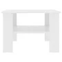Mesa de centro madera contrachapada blanco 60x60x42 cm de vidaXL, Mesas de centro - Ref: Foro24-800207, Precio: 43,41 €, Desc...