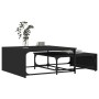 Mesas de centro apilables 2 pzas madera ingeniería metal negro de , Mesas de centro - Ref: Foro24-845331, Precio: 80,85 €, De...