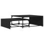 Mesas de centro apilables 2 pzas madera ingeniería metal negro de , Mesas de centro - Ref: Foro24-845331, Precio: 80,85 €, De...