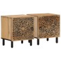 Mesitas de noche 2 uds madera maciza de mango 40x33x46 cm de , Mesitas de noche - Ref: Foro24-358209, Precio: 155,44 €, Descu...