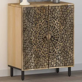 Beistellschrank aus massivem Mangoholz, 60 x 33 x 75 cm von , Sideboards - Ref: Foro24-358214, Preis: 181,37 €, Rabatt: %