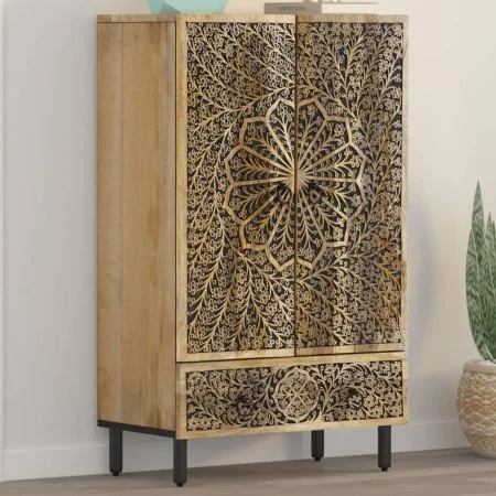 Aparador alto madera maciza de mango 60x33x100 cm de , Aparadores - Ref: Foro24-358242, Precio: 293,64 €, Descuento: %