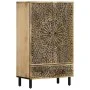 Aparador alto madera maciza de mango 60x33x100 cm de , Aparadores - Ref: Foro24-358242, Precio: 293,64 €, Descuento: %